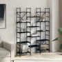 Estantería madera de ingeniería negra 127,5x28,5x172,5 cm by , Bookcases and shelves - Ref: Foro24-838868, Price: 109,73 €, D...