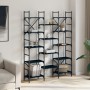 Estantería madera de ingeniería negra 127,5x28,5x172,5 cm by , Bookcases and shelves - Ref: Foro24-838868, Price: 111,13 €, D...