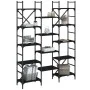 Estantería madera de ingeniería negra 127,5x28,5x172,5 cm by , Bookcases and shelves - Ref: Foro24-838868, Price: 109,73 €, D...