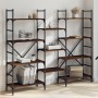 Estantería madera de ingeniería roble marrón 160x28,5x136,5 cm by , Bookcases and shelves - Ref: Foro24-838877, Price: 101,66...