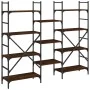 Estantería madera de ingeniería roble marrón 160x28,5x136,5 cm de , Librerías y estanterías - Ref: Foro24-838877, Precio: 100...