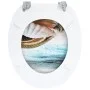 WC toilet seat with shell design MDF cover by vidaXL, Toilet and bidet seats - Ref: Foro24-143925, Price: 44,31 €, Discount: %