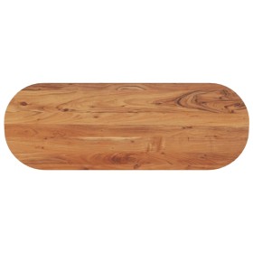 Tablero de mesa ovalado madera maciza de acacia 140x50x2,5 cm
