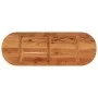 Tablero de mesa ovalado madera maciza de acacia 140x50x2,5 cm by , Table tops - Ref: Foro24-370089, Price: 83,78 €, Discount: %