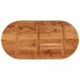 Tablero de mesa ovalado madera maciza de acacia 100x50x3,8 cm de , Tableros para mesas - Ref: Foro24-370096, Precio: 89,60 €,...
