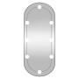 Oval wall mirror with LED lights, glass, 30x70 cm by , Mirrors - Ref: Foro24-3189161, Price: 36,83 €, Discount: %