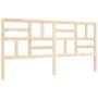 Double bed frame with solid wood headboard by , Beds and slatted bases - Ref: Foro24-3193091, Price: 162,82 €, Discount: %