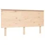 Bed frame with solid wood headboard 160x200 cm by , Beds and slatted bases - Ref: Foro24-3193411, Price: 147,15 €, Discount: %