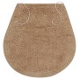 Conjunto de alfombrillas de baño de tela 3 piezas beige de vidaXL, Alfombras y esterillas de baño - Ref: Foro24-133223, Preci...