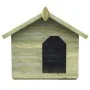 Garden dog house with open roof made of treated pine wood by vidaXL, Dog kennels - Ref: Foro24-45150, Price: 170,85 €, Discou...