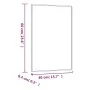 Rectangular glass wall mirror 40x60 cm by , Mirrors - Ref: Foro24-350446, Price: 38,37 €, Discount: %