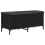 Engineered wood storage bench in black, 102x42x45 cm by , Benches for halls and storage - Ref: Foro24-835147, Price: 90,58 €,...