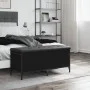 Aufbewahrungsbank aus Holzwerkstoff schwarz 102x42x45 cm von , Bänke für Hallen und Lager - Ref: Foro24-835147, Preis: 90,58 ...