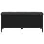 Engineered wood storage bench in black, 102x42x45 cm by , Benches for halls and storage - Ref: Foro24-835147, Price: 90,58 €,...