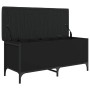 Aufbewahrungsbank aus Holzwerkstoff schwarz 102x42x45 cm von , Bänke für Hallen und Lager - Ref: Foro24-835147, Preis: 91,31 ...