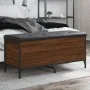 Engineered wood storage bench in brown oak, 102x42x45cm. by , Benches for halls and storage - Ref: Foro24-835151, Price: 89,4...