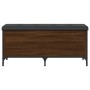 Bank mit Stauraum Technik Holz Eiche braun 102x42x45cm von , Bänke für Hallen und Lager - Ref: Foro24-835151, Preis: 90,47 €,...