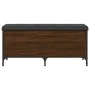 Bank mit Stauraum Technik Holz Eiche braun 102x42x45cm von , Bänke für Hallen und Lager - Ref: Foro24-835151, Preis: 89,42 €,...