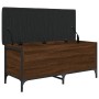 Engineered wood storage bench in brown oak, 102x42x45cm. by , Benches for halls and storage - Ref: Foro24-835151, Price: 90,4...