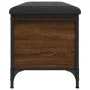 Engineered wood storage bench in brown oak, 102x42x45cm. by , Benches for halls and storage - Ref: Foro24-835151, Price: 89,4...