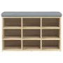 Shoe bench engineered wood Sonoma oak 82x32x50 cm by , Benches for halls and storage - Ref: Foro24-835105, Price: 65,62 €, Di...