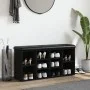 Engineered wood black shoemaker bench 102x32x50 cm by , Benches for halls and storage - Ref: Foro24-835111, Price: 80,91 €, D...