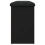 Holzwerkstoff-Schuhbank schwarz 102x32x50 cm von , Bänke für Hallen und Lager - Ref: Foro24-835111, Preis: 81,84 €, Rabatt: %