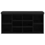 Engineered wood black shoemaker bench 102x32x50 cm by , Benches for halls and storage - Ref: Foro24-835111, Price: 80,91 €, D...