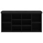 Holzwerkstoff-Schuhbank schwarz 102x32x50 cm von , Bänke für Hallen und Lager - Ref: Foro24-835111, Preis: 81,84 €, Rabatt: %