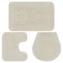 White 3-Piece Fabric Bath Mat Set by vidaXL, Rugs and bath mats - Ref: Foro24-133224, Price: 24,43 €, Discount: %