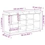 Engineered wood black shoemaker bench 102x32x50 cm by , Benches for halls and storage - Ref: Foro24-835111, Price: 80,91 €, D...