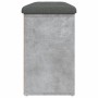 Betongraue Schuhbank aus Holzwerkstoff, 102 x 32 x 50 cm von , Bänke für Hallen und Lager - Ref: Foro24-835113, Preis: 75,69 ...
