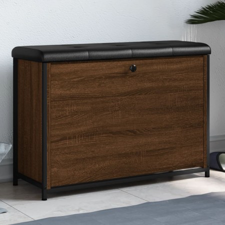 Schuhbank mit Klappschublade braune Eiche 82x32x56 cm von , Bänke für Hallen und Lager - Ref: Foro24-835126, Preis: 78,86 €, ...