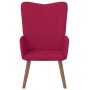 Sillón de relax de terciopelo rojo vino tinto en Sillones | Comprar online en Foro24