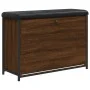 Shoe bench with foldable drawer, brown oak, 82x32x56 cm. by , Benches for halls and storage - Ref: Foro24-835126, Price: 77,9...
