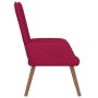 Sillón de relax de terciopelo rojo vino tinto en Sillones | Comprar online en Foro24