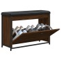 Schuhbank mit Klappschublade braune Eiche 82x32x56 cm von , Bänke für Hallen und Lager - Ref: Foro24-835126, Preis: 78,86 €, ...