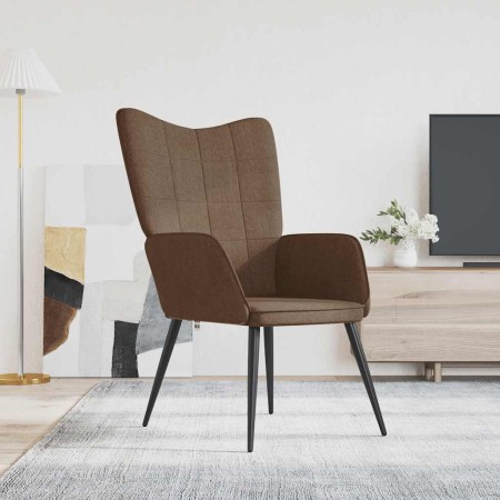 Sillón de relax de tela marrón en Sillones | Comprar online en Foro24