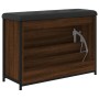 Schuhbank mit Klappschublade braune Eiche 82x32x56 cm von , Bänke für Hallen und Lager - Ref: Foro24-835126, Preis: 78,86 €, ...