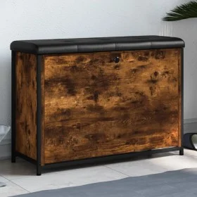 Shoe bench with foldable smoked oak drawer 82x32x56 cm by , Benches for halls and storage - Ref: Foro24-835124, Price: 74,68 ...