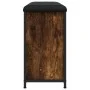 Shoe bench with foldable smoked oak drawer 82x32x56 cm by , Benches for halls and storage - Ref: Foro24-835124, Price: 74,68 ...