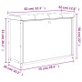 Shoe bench with foldable smoked oak drawer 82x32x56 cm by , Benches for halls and storage - Ref: Foro24-835124, Price: 75,55 ...