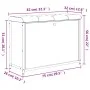 Shoe bench with foldable smoked oak drawer 82x32x56 cm by , Benches for halls and storage - Ref: Foro24-835124, Price: 74,68 ...