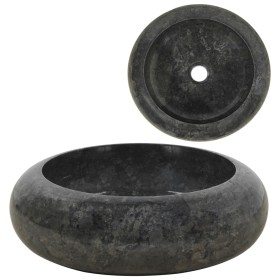 Lavabo de mármol negro 40x12 cm de vidaXL, Lavabos - Ref: Foro24-142766, Precio: 139,61 €, Descuento: %