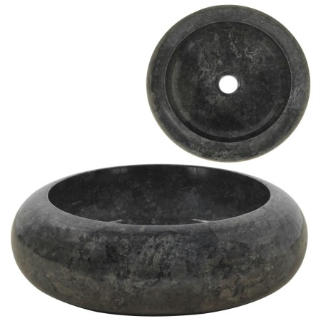 Black marble sink 40x12 cm by vidaXL, Sinks - Ref: Foro24-142766, Price: 139,61 €, Discount: %