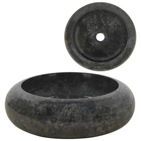 Lavabo de mármol negro 40x12 cm de vidaXL, Lavabos - Ref: Foro24-142766, Precio: 136,75 €, Descuento: %