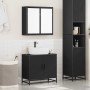 Juego de muebles de baño 2 pzas madera contrachapada negro en Muebles de baño | Comprar online en Foro24