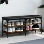 Engineered wood smoked oak shoemaker bench 102x32x47 cm by , Benches for halls and storage - Ref: Foro24-835164, Price: 62,12...