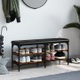 Schuhbank Holzwerkstoff Eiche geräuchert 102x32x47 cm von , Bänke für Hallen und Lager - Ref: Foro24-835164, Preis: 62,86 €, ...