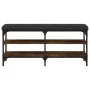 Engineered wood smoked oak shoemaker bench 102x32x47 cm by , Benches for halls and storage - Ref: Foro24-835164, Price: 62,12...
